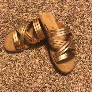 Gold sandals